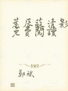叶辰苏清影全文免费阅读封面