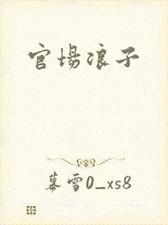 官场浪子封面