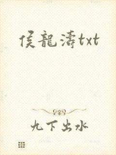 侯龙涛txt封面