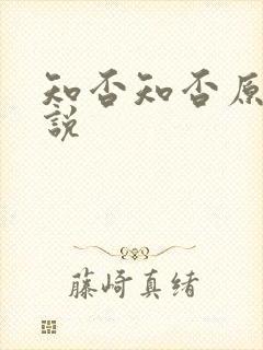 知否知否原著小说