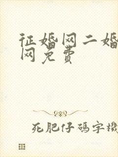 征婚网二婚正规网免费封面