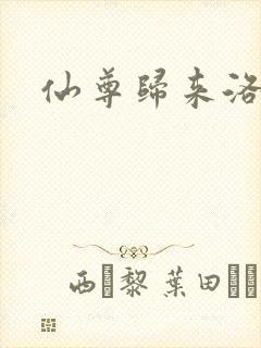 仙尊归来洛尘