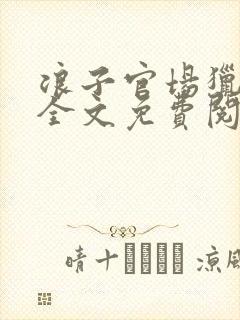 浪子官场猎艳记全文免费阅读