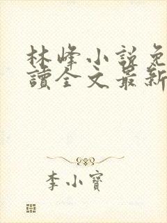 林峰小说免费阅读全文最新章节封面