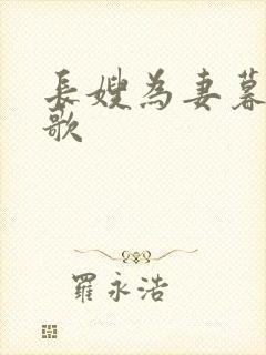 长嫂为妻暮色酒歌封面