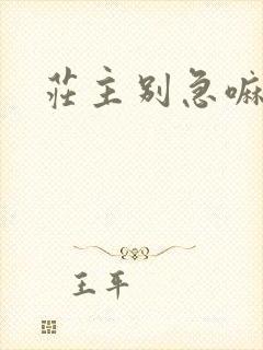 庄主别急嘛封面