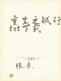 重生之贼行天下txt下载