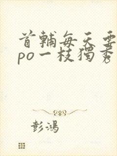 首辅每天要不够po一枝独秀全文封面