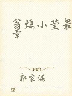 翁熄小莹最新节章