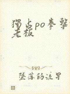 独占po拳击馆老板