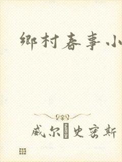 乡村春事小说