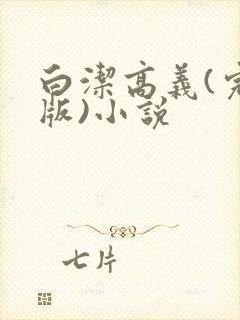 白洁高义(完整版)小说封面