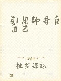 引用帅哥自己玩自己封面