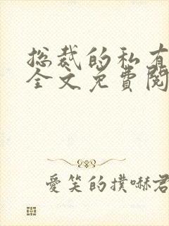 总裁的私有宝贝全文免费阅读