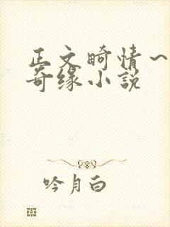 正文畸情～内裤奇缘小说封面