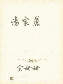 汤家丽封面