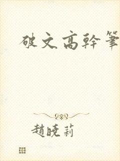 破文高干笔趣阁封面