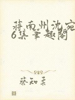 蒋南州沈宛月16集笔趣阁封面