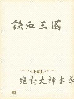铁血三国封面