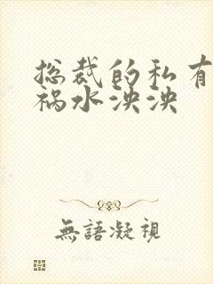 总裁的私有宝贝祸水泱泱