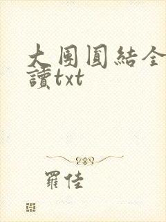 大团圆结全文阅读txt
