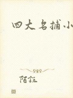 四大名捕小说