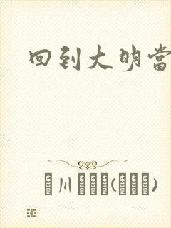 回到大明当才子