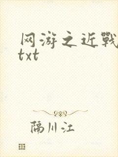 网游之近战法师txt