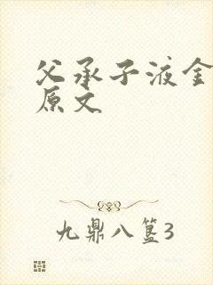 父承子液金银花原文封面