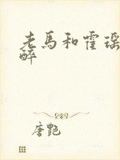 老马和霍瑶瑶喝醉
