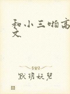 和小三啪高辣h文封面
