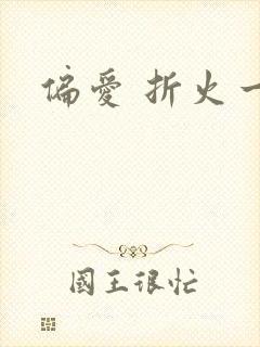 偏爱 折火一夏封面