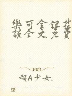 乐可金银花露小说全文免费阅读封面