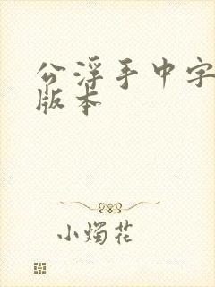 公浮手中字最新版本