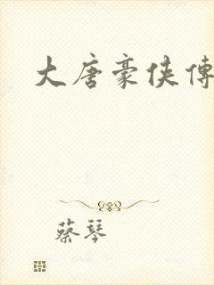 大唐豪侠传封面