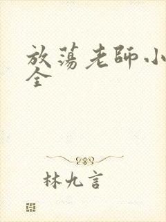 放荡老师小说大全封面