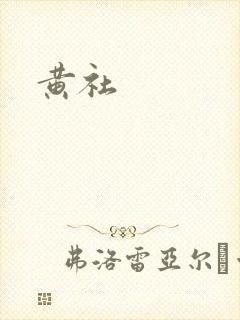 黄社封面