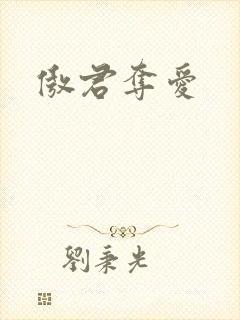 傲君夺爱封面