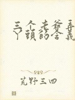三个老爷弄一个丫头的含义