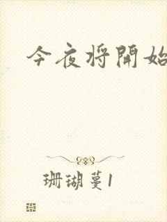今夜将开始小说