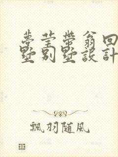 梦莹带翁回乡别墅别墅设计