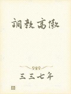 调教高傲