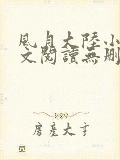 风月大陆小说全文阅读无删减