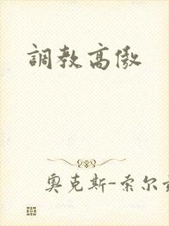 调教高傲封面