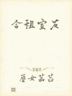 合租室友封面