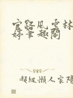 官路风云林海姜婷笔趣阁