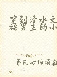 穿到清水文里造福男主的小说