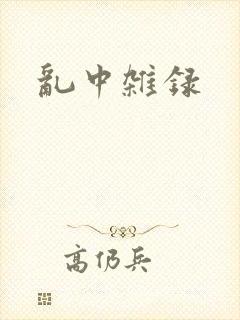 乱中杂录