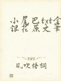 小尾巴txt金银花原文笔趣阁在线阅读