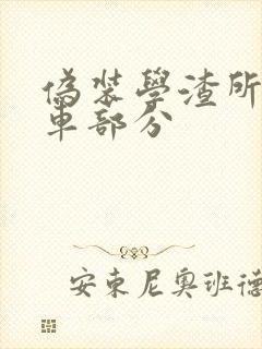 伪装学渣所有开车部分